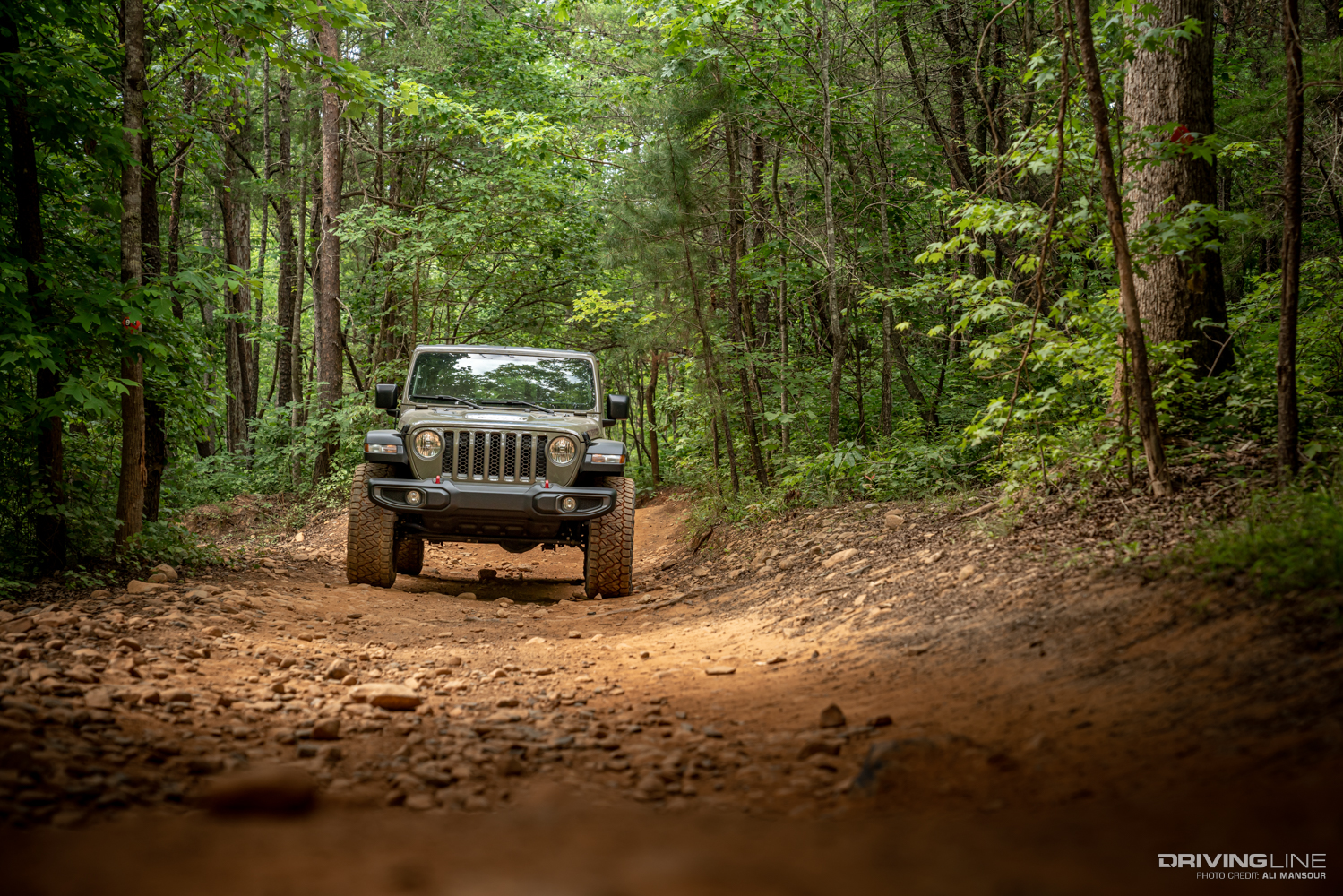 Jeep Gladiator Rubicon on 37s front view