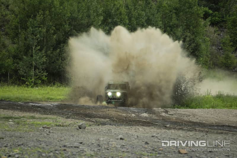 Ultra4 drivers had to deal with lot of water and mud after the storm rolled in half way though the race.
