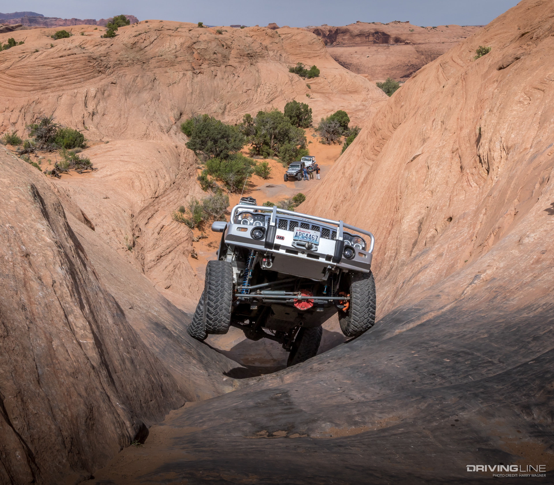 Off-Road Vehicle on Hells Gate Trail in Moab Utah