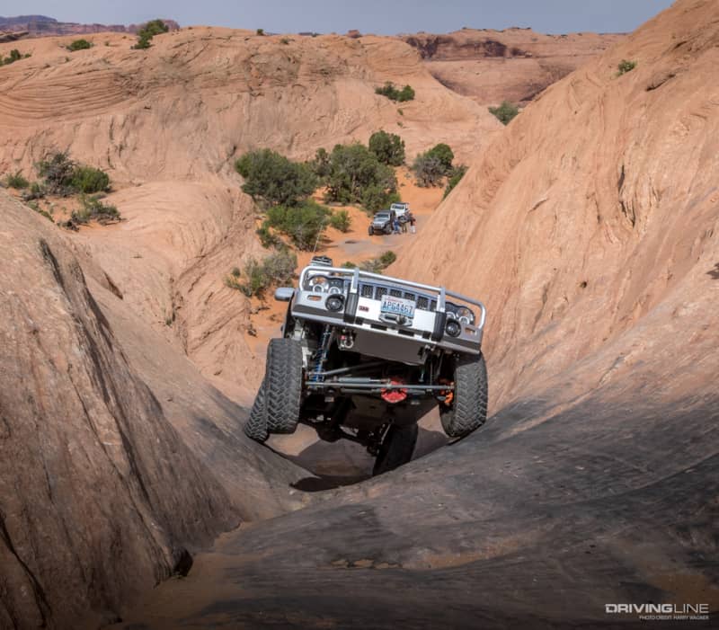 Off-Road Vehicle on Hells Gate Trail in Moab Utah