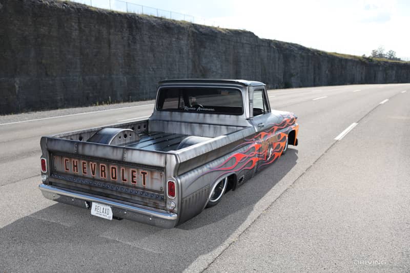 Rear of Bill Watson's 1966 Chevy C10