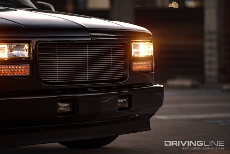 GMC Front End with Custom Bumper and Lights