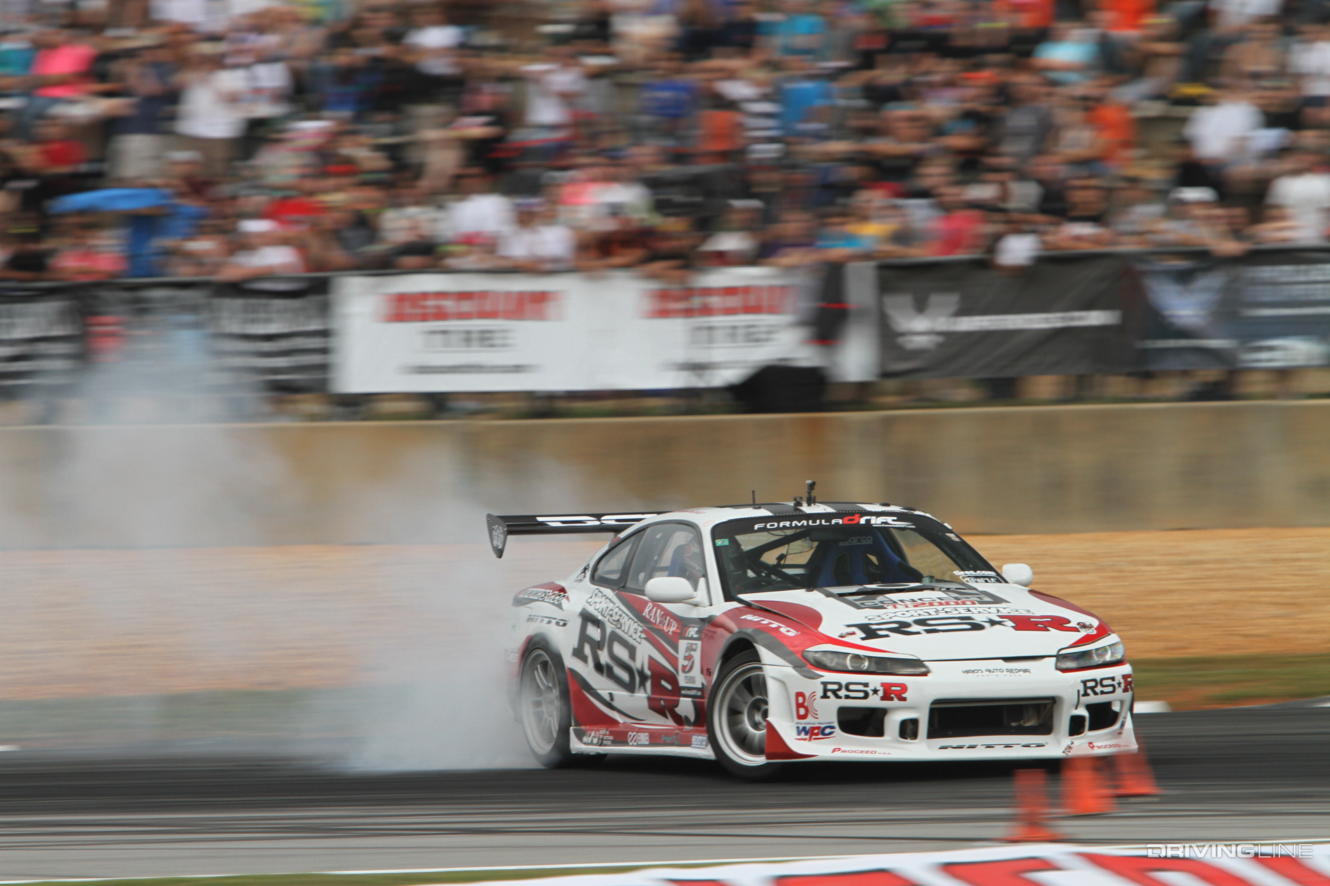 The RS*R Nissan S15 used a turbocharged VQ35 engine in 2012, with around 700hp to the wheels