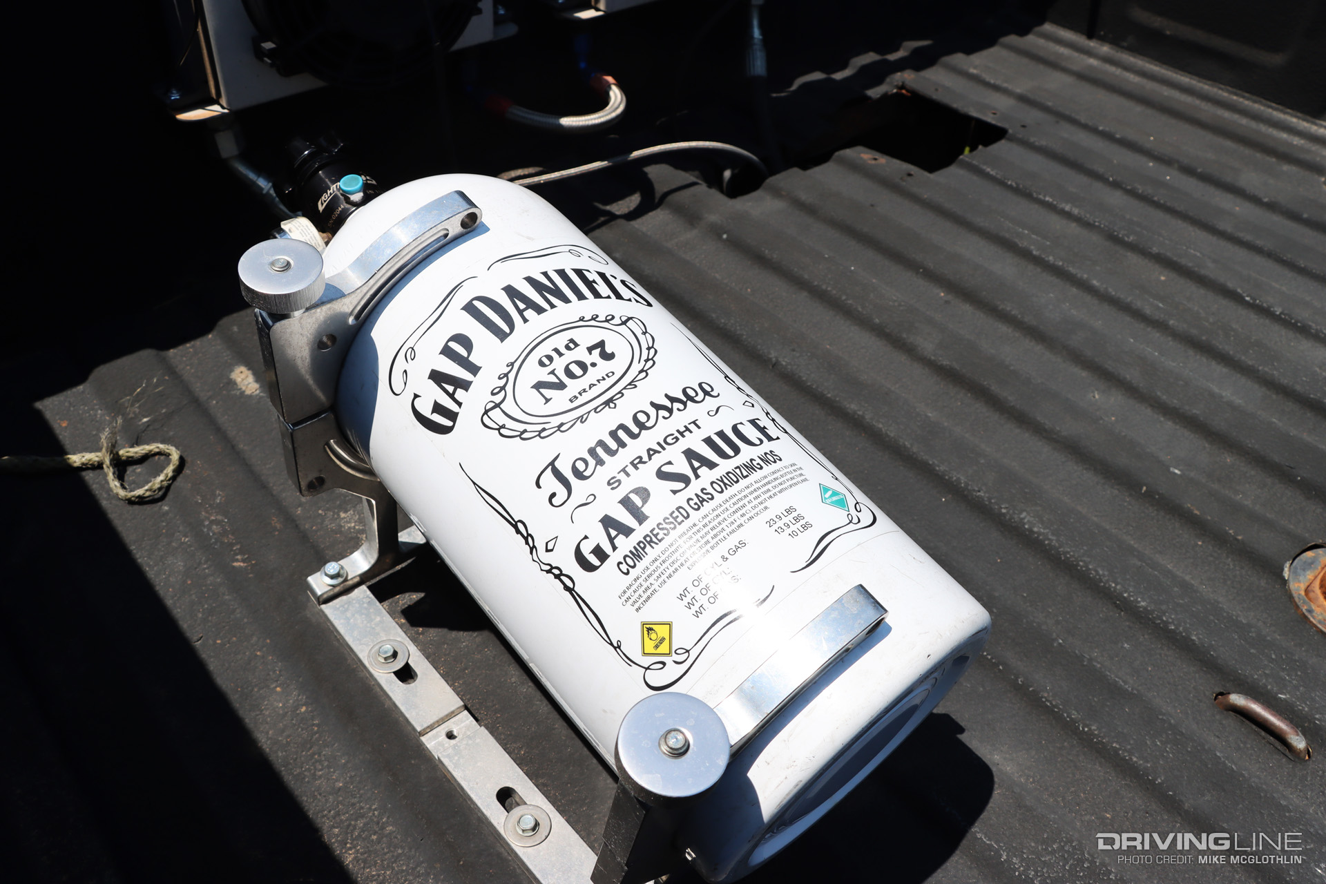 Nitrous Bottle Chevy 2500 Truck Bed