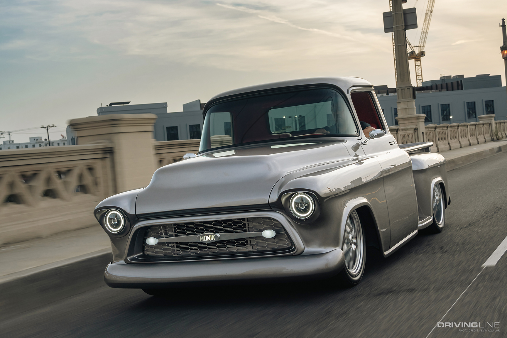 Front of Customs by Lopez's Monik Custom '56 Chevy Pickup on NT555 G2 / RII 5,000-mile Test