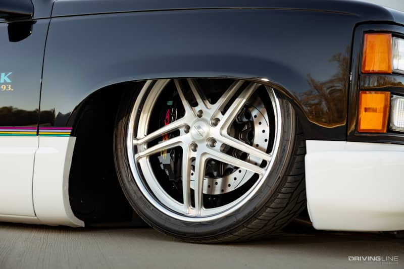 Nitto NT420V Tires and Billet Specialties BLVD 83 wheels of Jeff Volker's 1993 C1500 Indy 500 Pace Truck