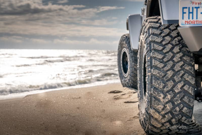 Jeep Wrangler Rubicon JL on 37x12.50 tire poke rear view