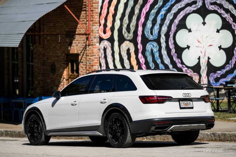 Audi A4 Allroad on nitto Motivo 365 tires passenger side rear