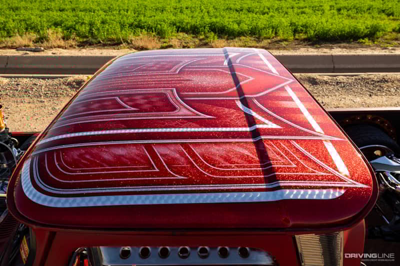 Custom painted roof of Dave Schneider's '65 Chevy C10