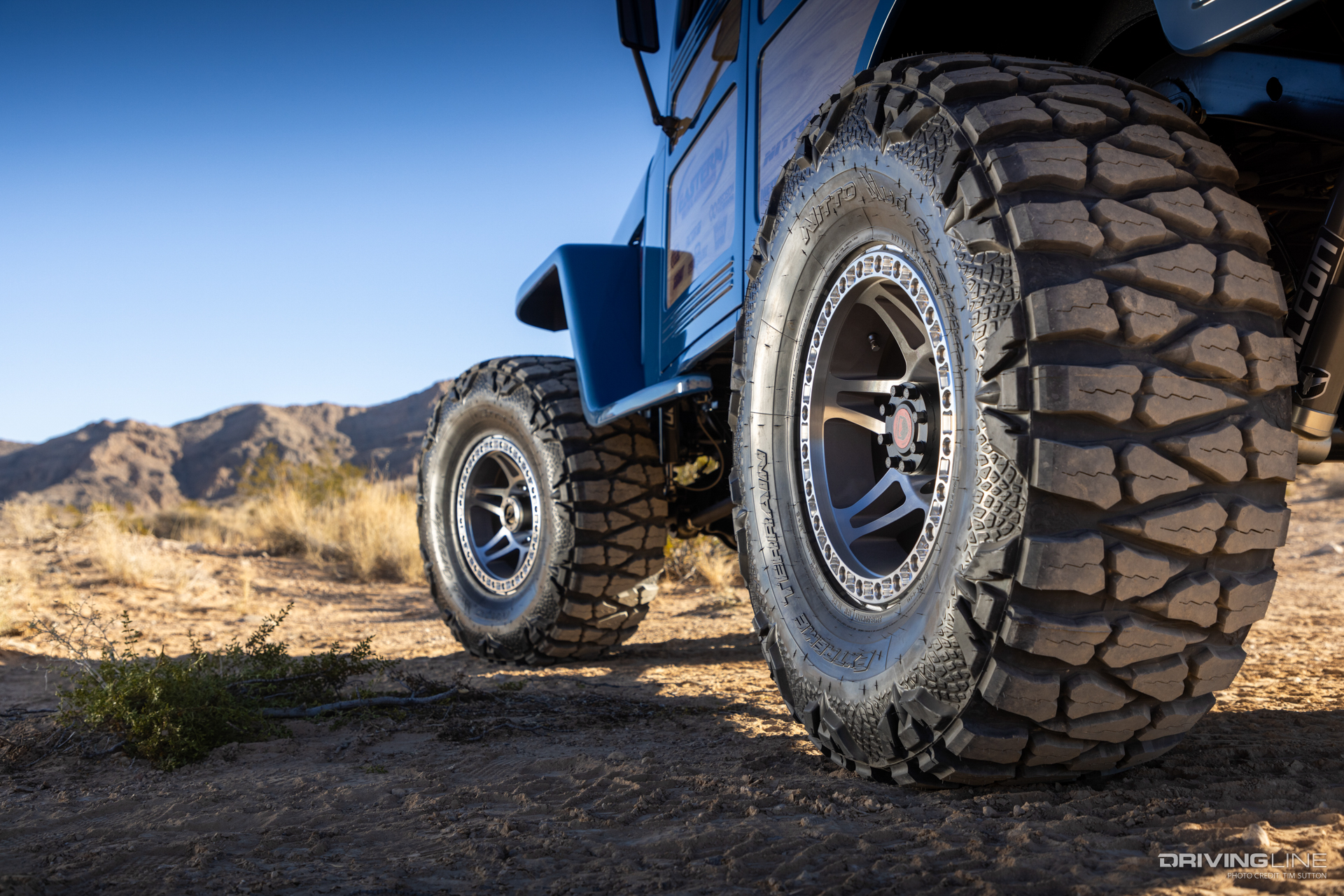 1957 Willys with Nitto Mud Grappler Tires