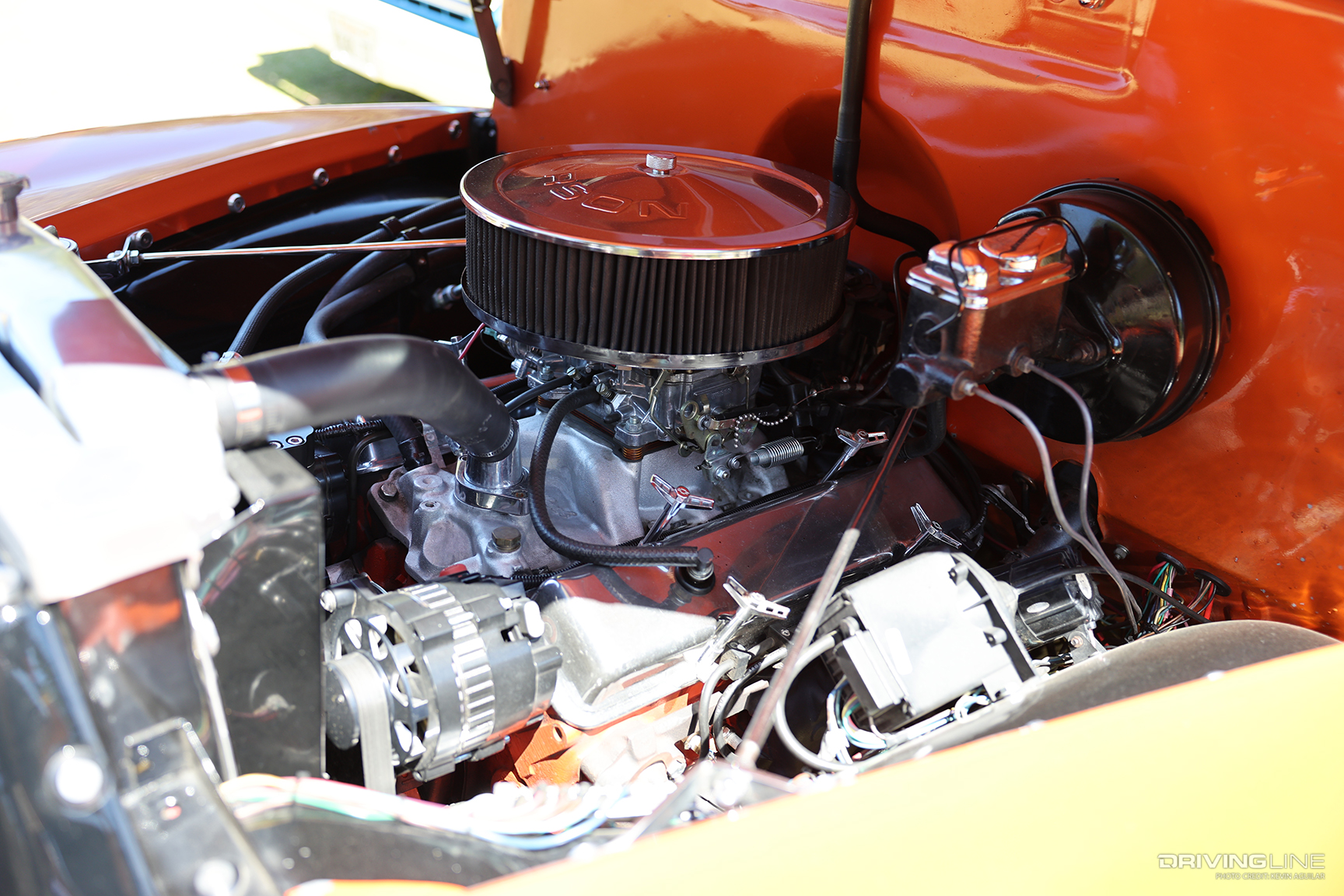 Small Block Chevy Engine of Robin & Tonya Evan’s ’55 Chevy Pickup