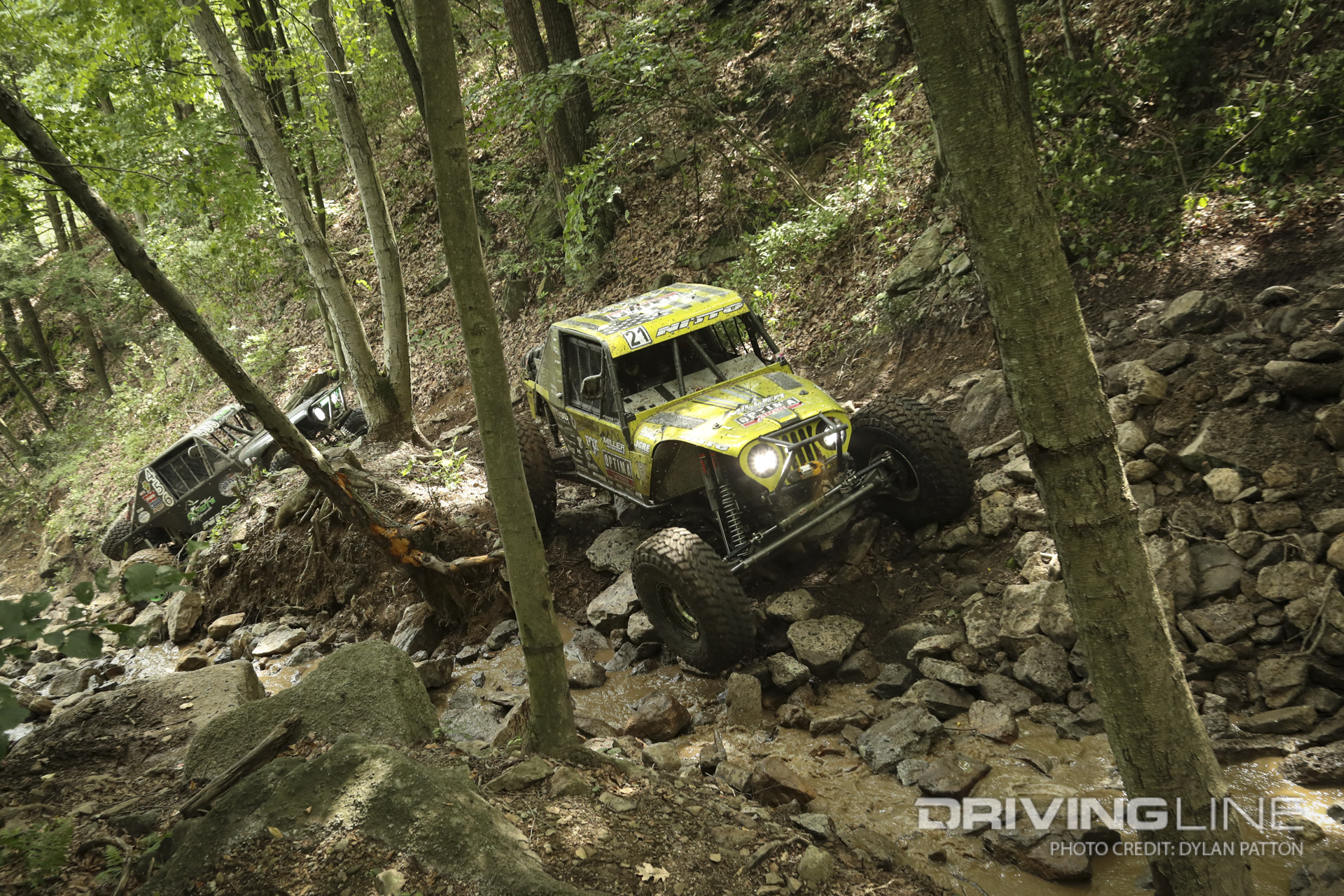 Eric Miller and Chad Hundt both ripping down the course.