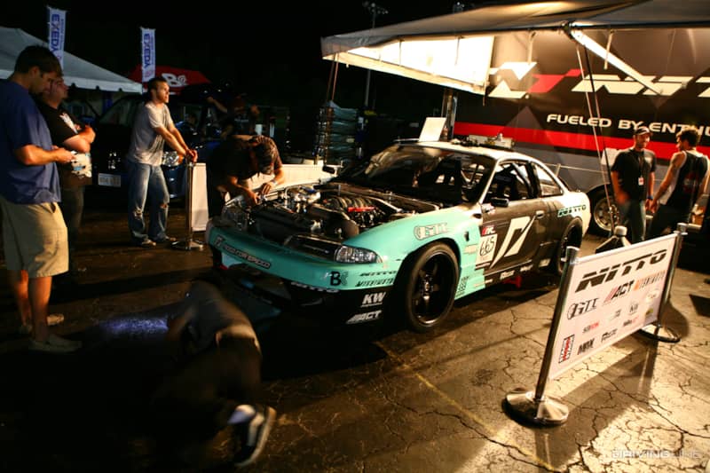 Matt Powers' Nissan S14 featured a Chevy LS7 V8 engine for several years. In the early 2010's, Chevy LS engines became commonplace, especially in Nissan S13's and S14's