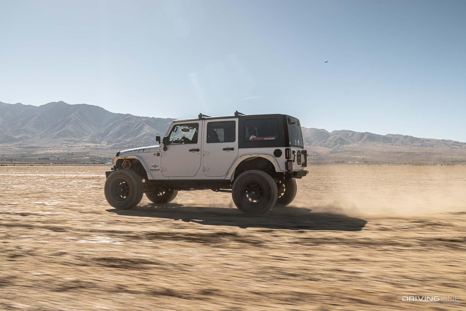 Little Bo Jeep Wrangler in Desert