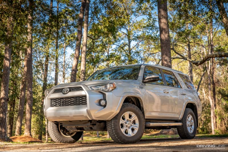 Toyota 4Runner front 3/4 view silver Nitto Terra Grappler G2