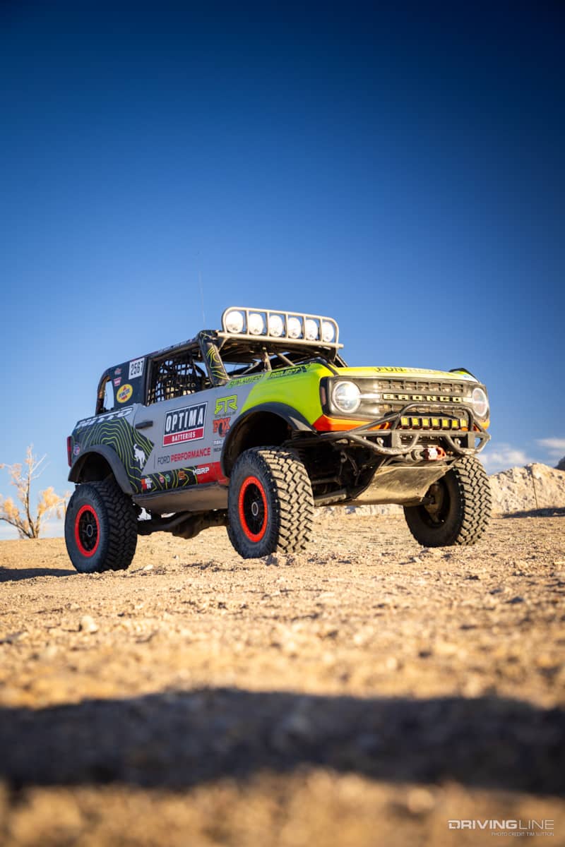 Ford Bronco built for the 4600 stock class at the 2023 Ultra4 Finals at the Legends of Havasu