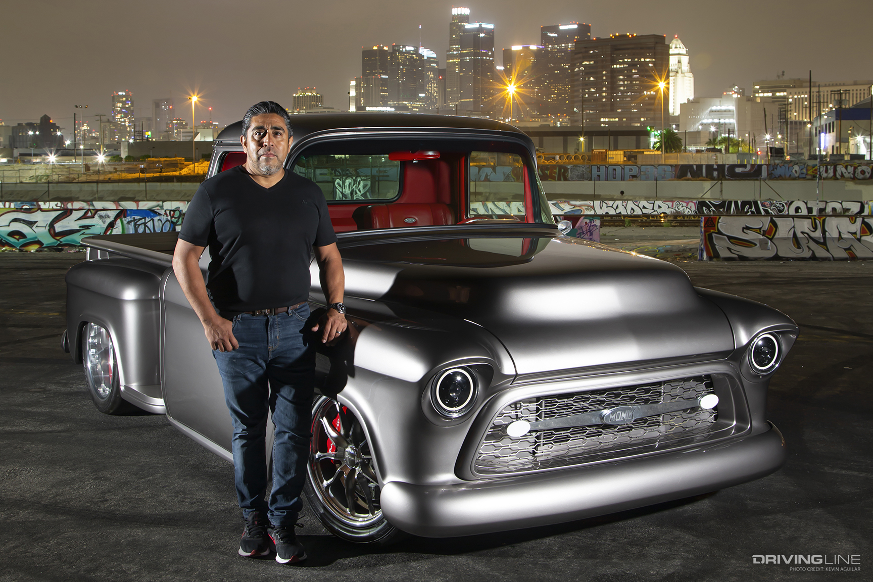 Ricardo Lopez of Customs by Lopez with Monik Custom '56 Chevy Pickup on NT555 G2 / RII 5,000-mile Test