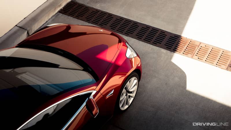 Tesla Model 3 Performance Top View