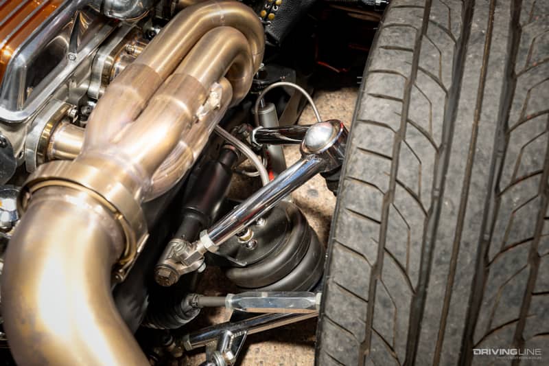 Front suspension of Dave Schneider's '65 Chevy C10