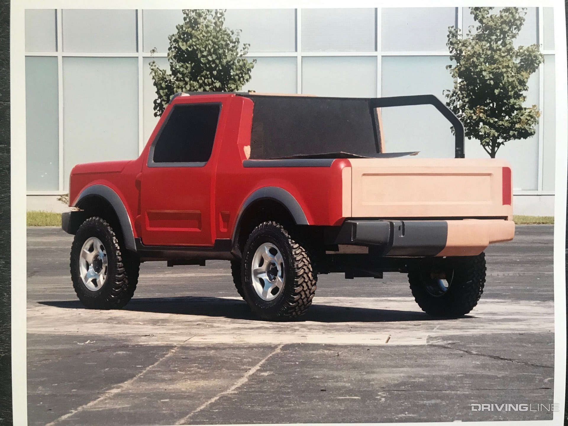 Ford Bronco U260 Concept from behind clay model