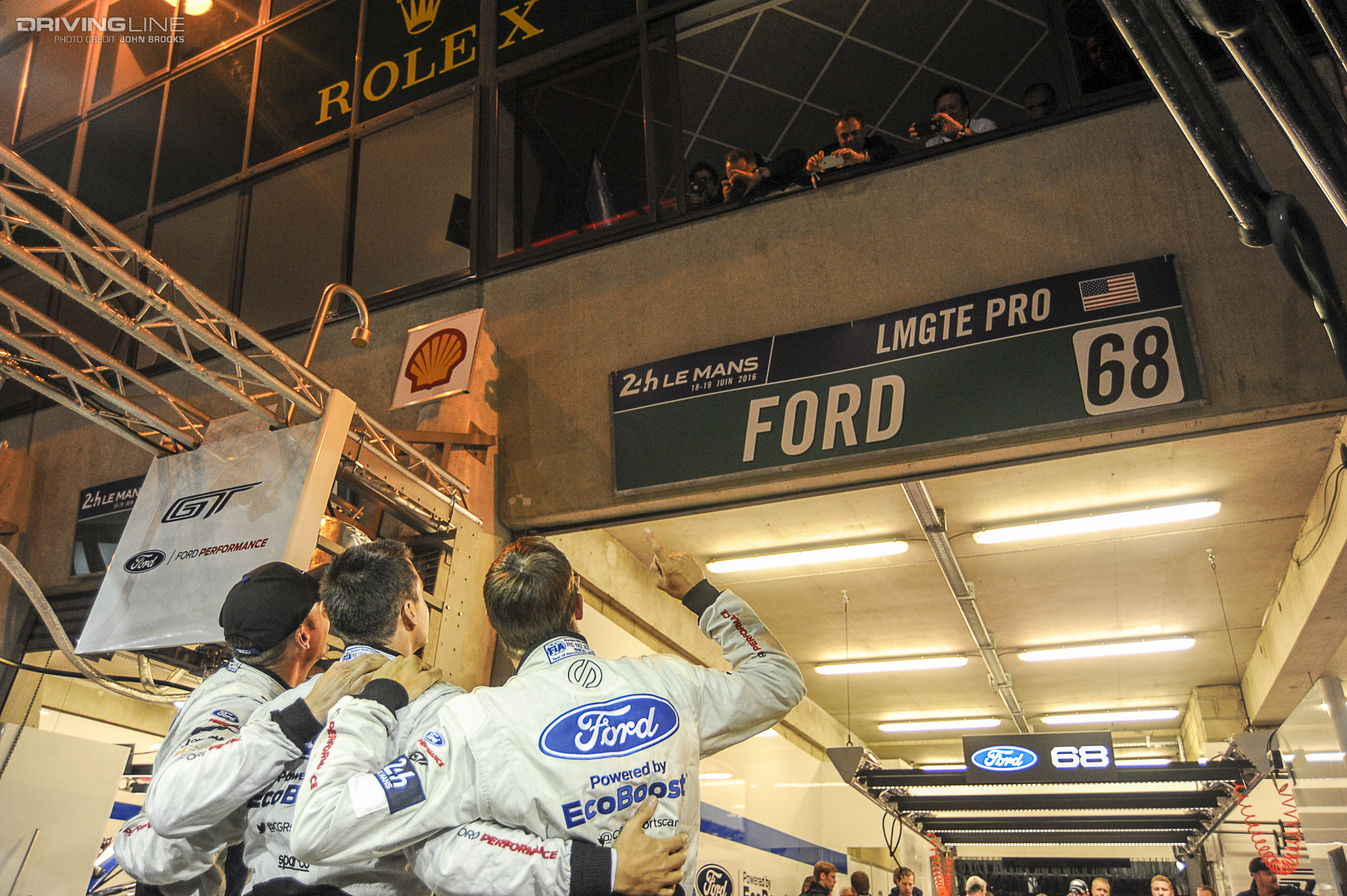 Ford GT team members at Le Mans 2016