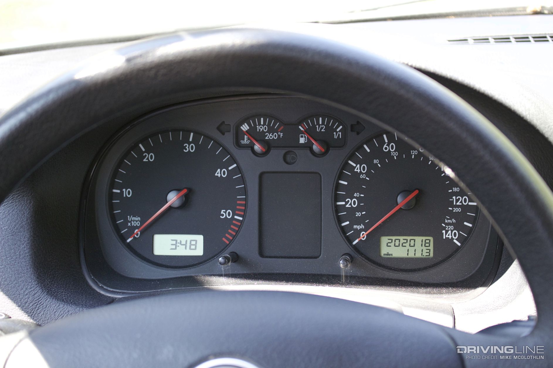 Volkswagen Jetta TDI diesel odometer