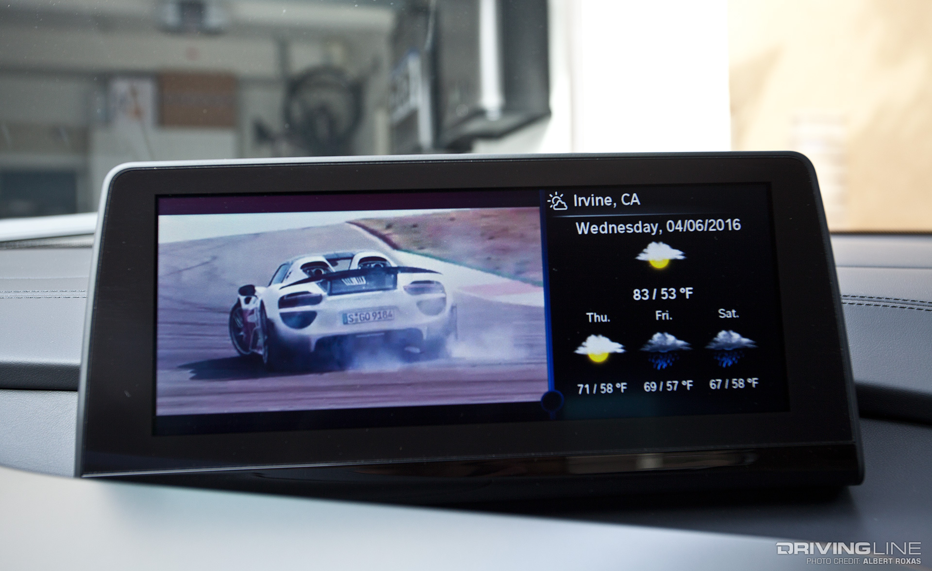 BMW onboard information screen