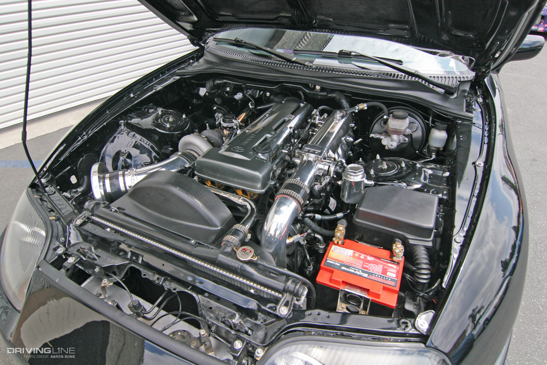 2JZ in an engine bay
