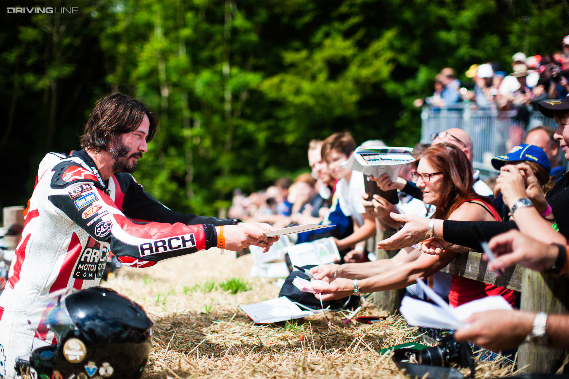 Keanu Reeves signing autographs