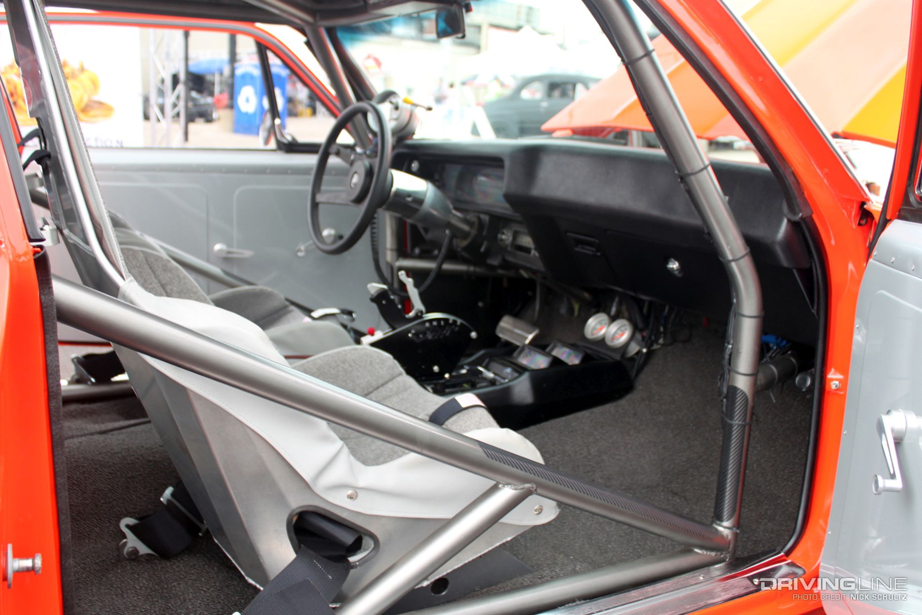 1968 Chevy Nova drag car interior by Jim Ransom