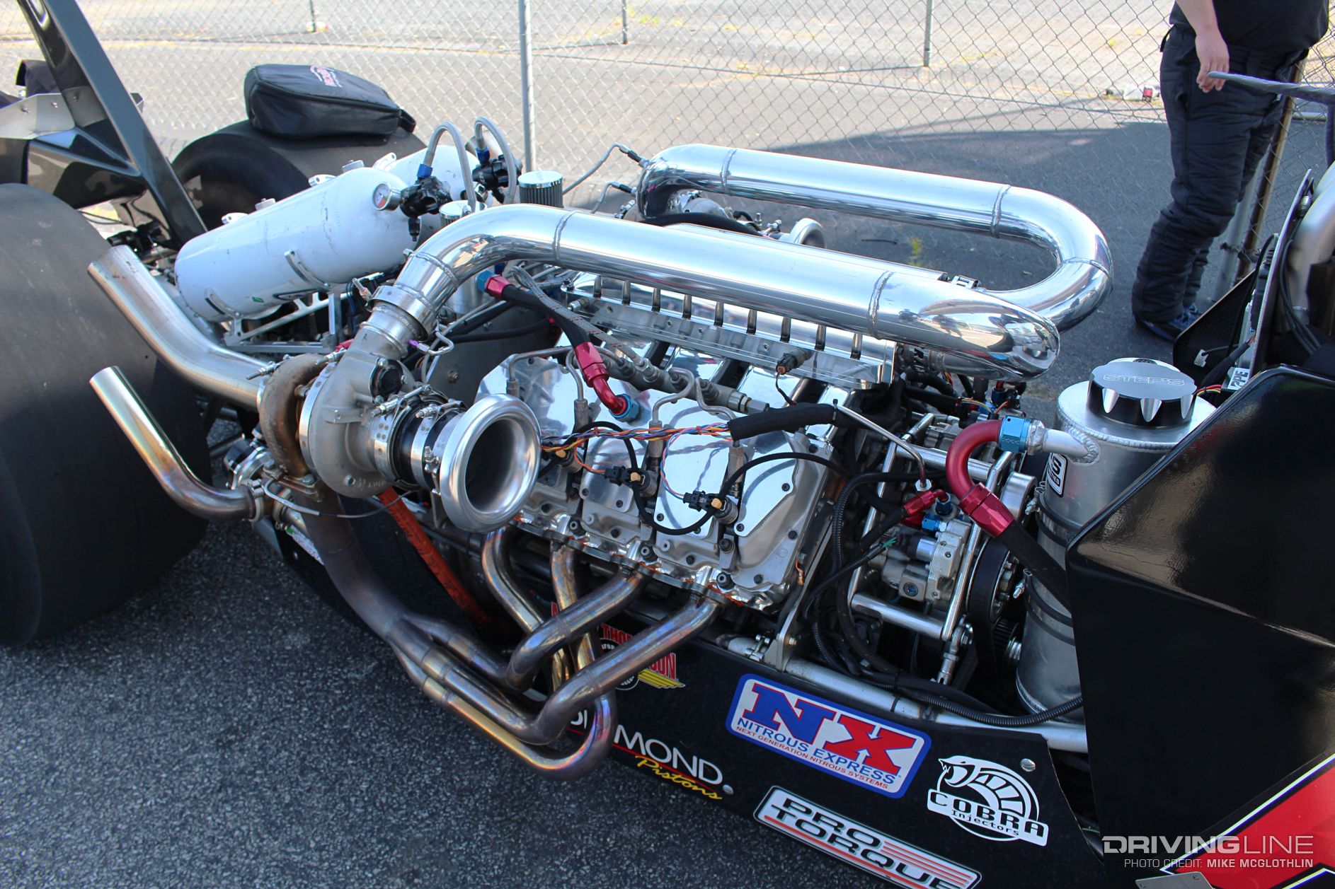 Duramax diesel engine with twin turbos and nitrous