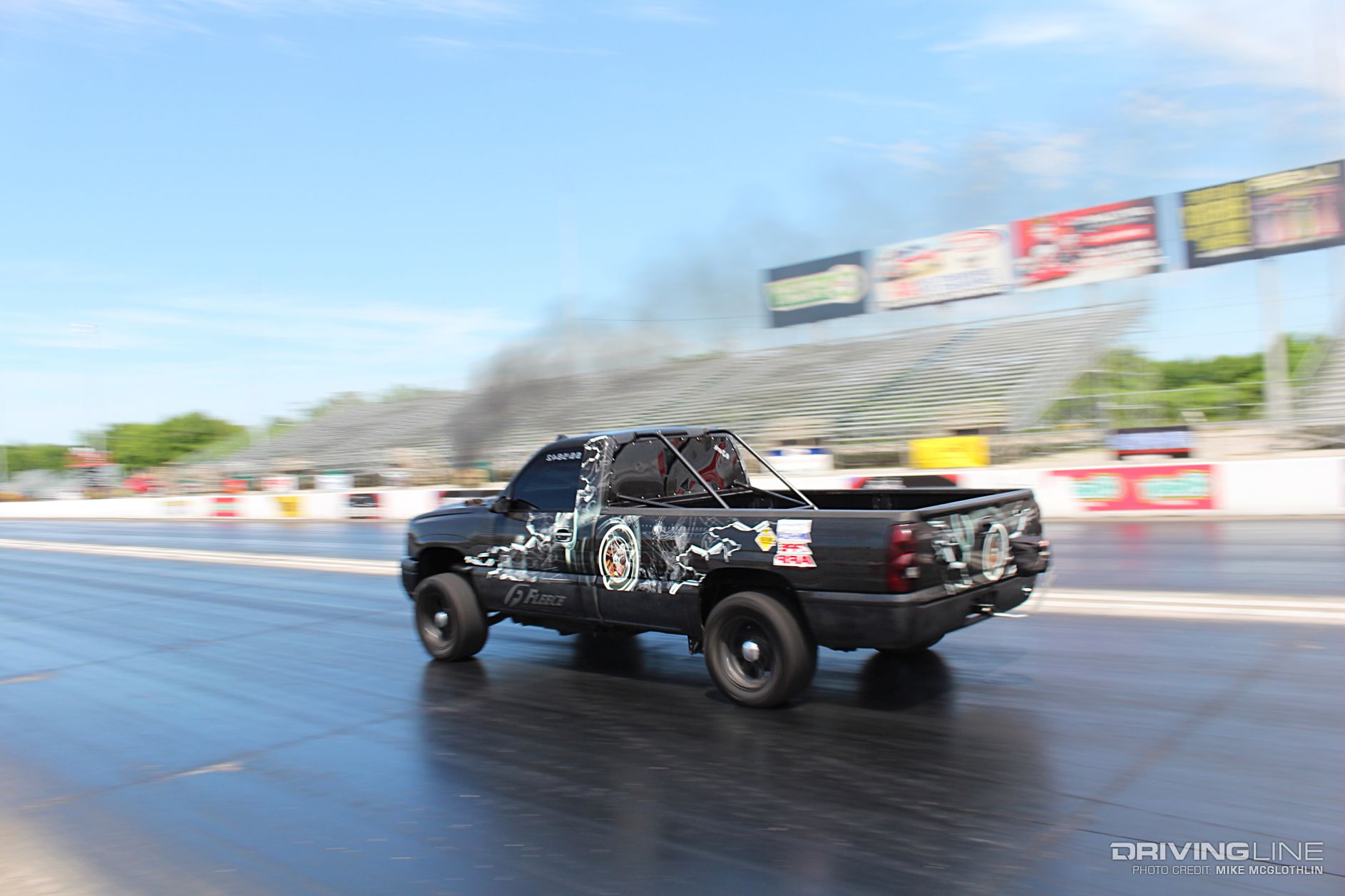Chevy Silverado 2500 drag racing