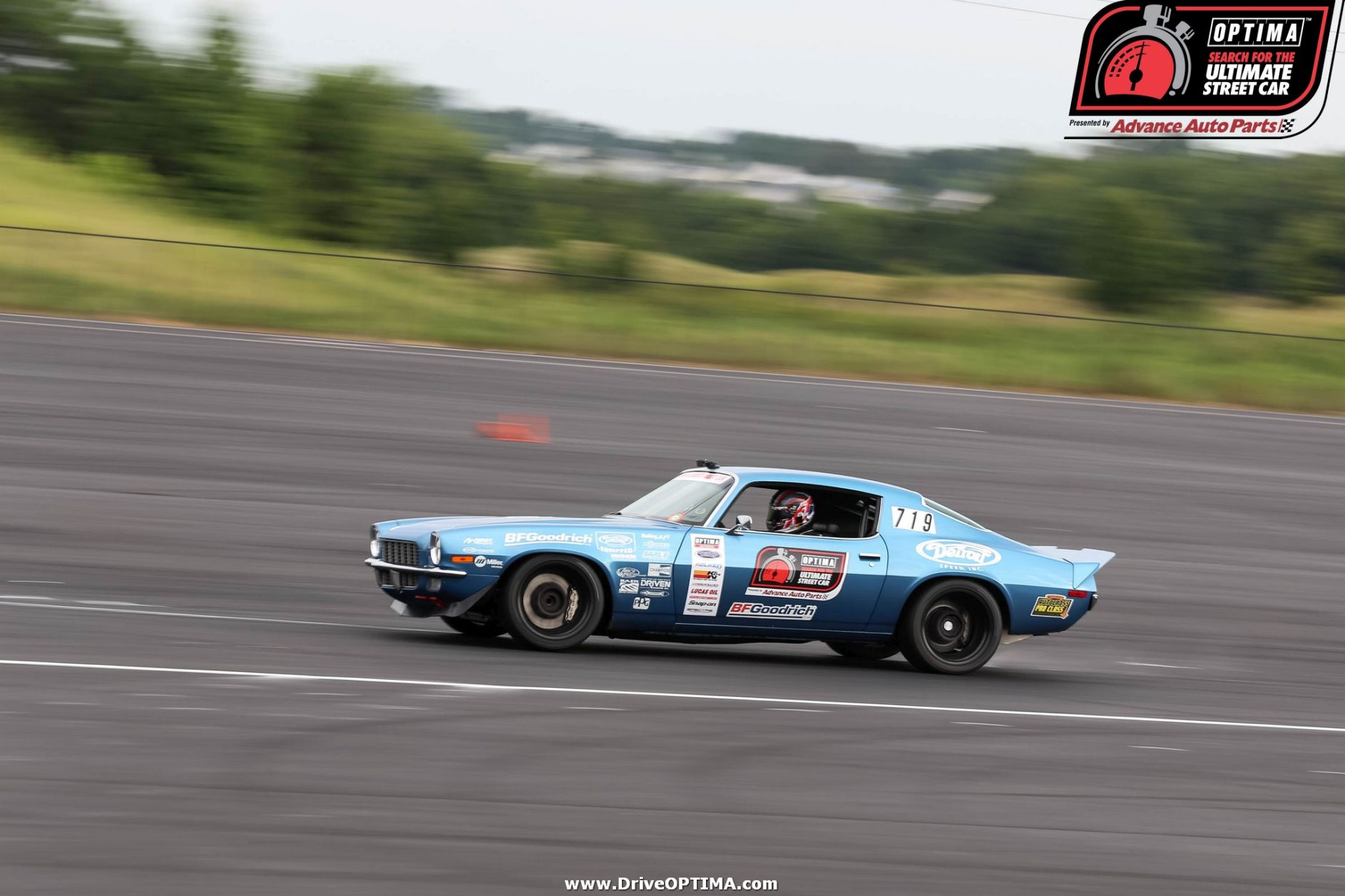 Kyle Tucker & 1970 Camaro at 2016 USCA Charlotte Motor Speedway