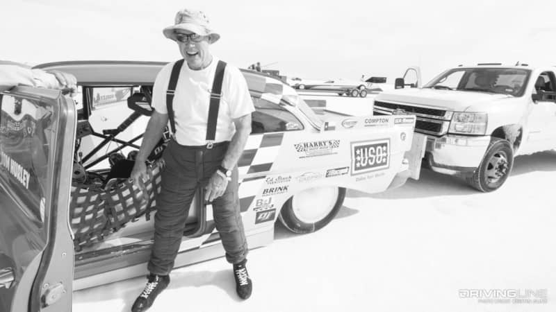 Speedweek 2016 - Tom Hurley 1957 Chevy land speed racer