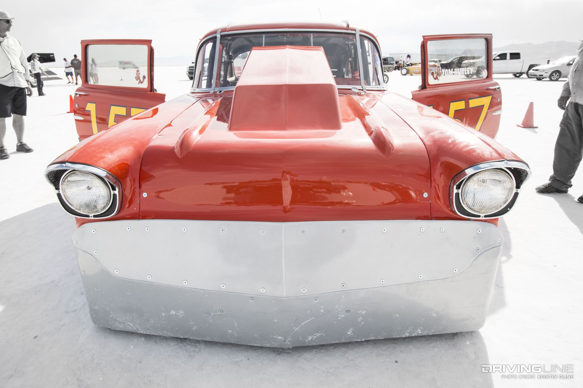 Speedweek 2016 - Tom Hurley 1957 Chevy land speed racer