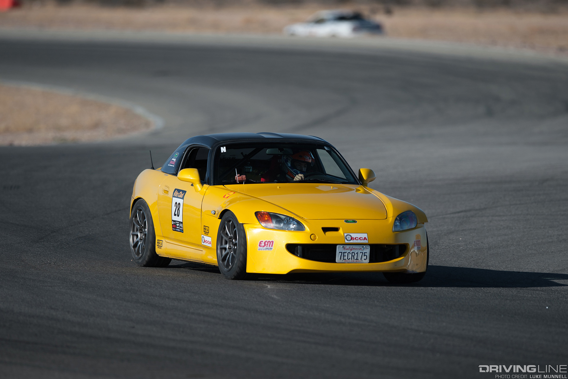 Clement Kwong #28 yellow RWD Honda at VTEC Club