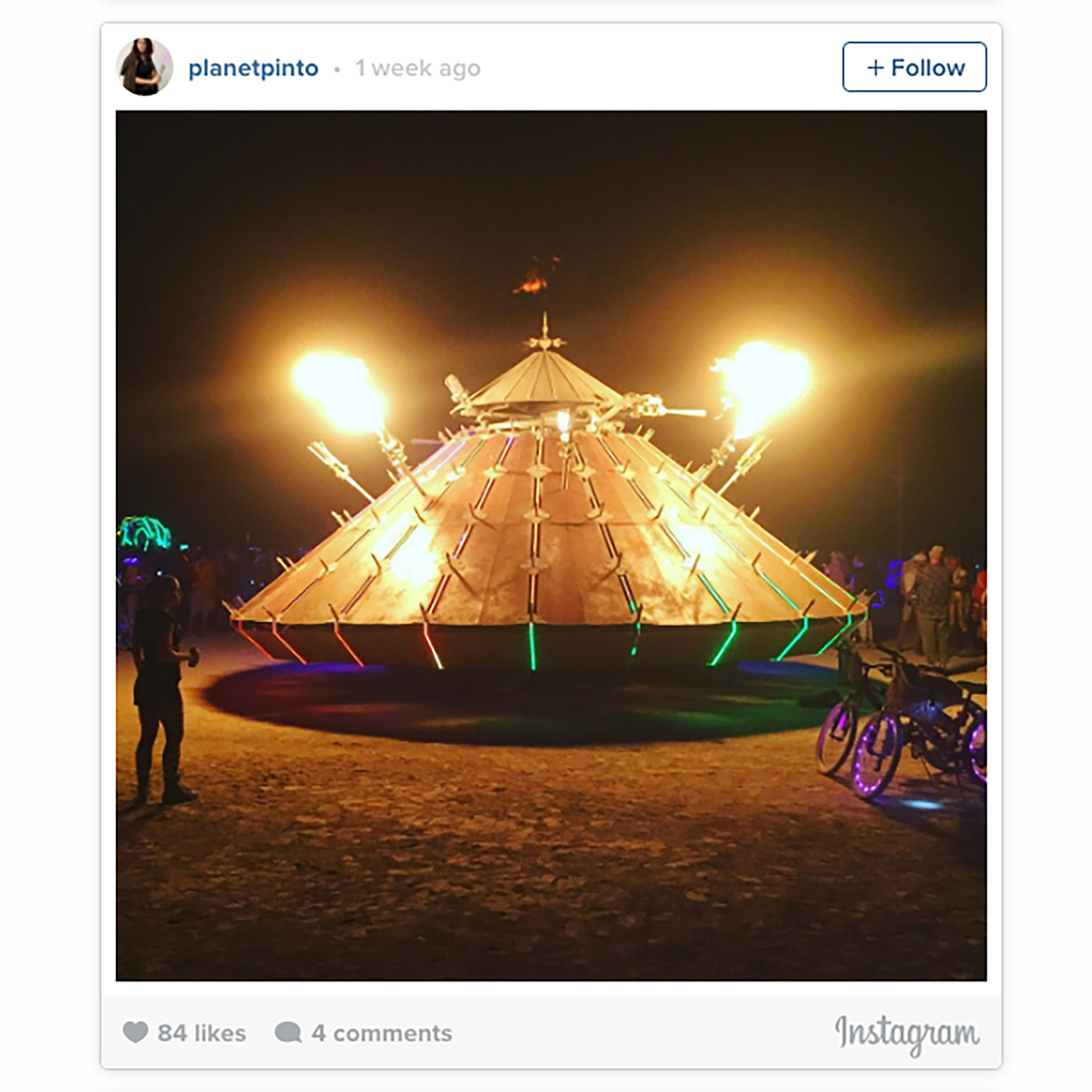 Burning Man 2016 Vehicles - UFO