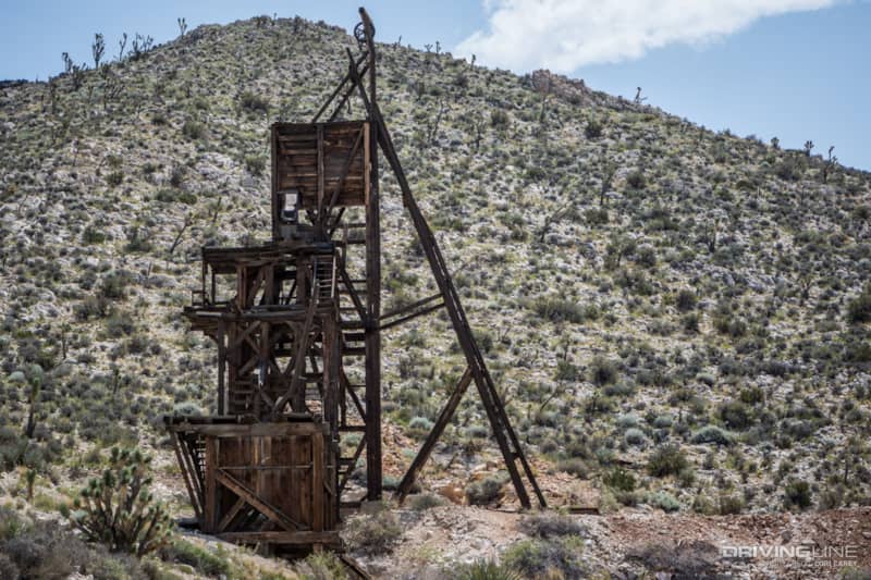 Evening Star Mine Shaft - Kessler Peak Trail Off-Road Trail Review - Mojave Desert