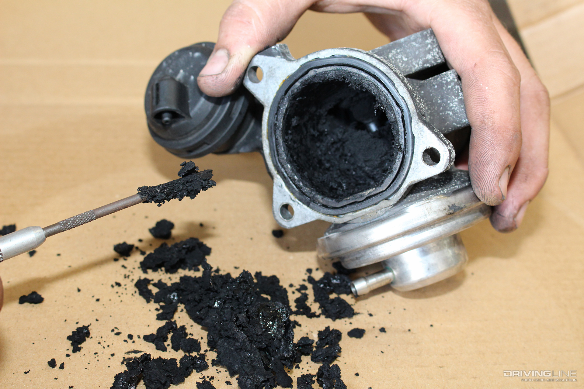 carbon buildup in EGR valve