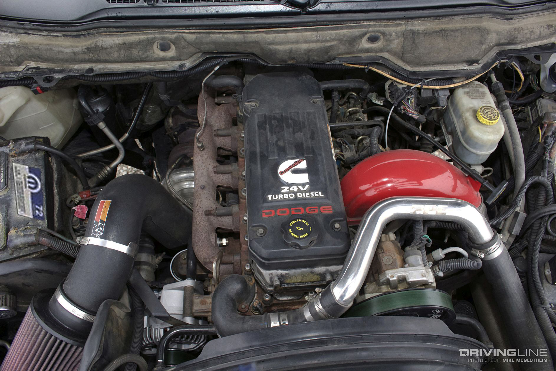 under the hood - 5.9L Cummins 24V Turbo Diesel