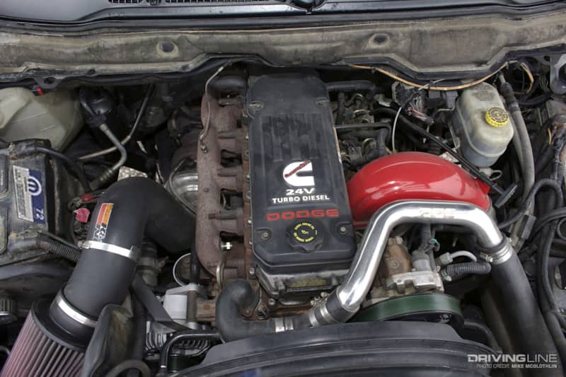 under the hood - 5.9L Cummins 24V Turbo Diesel