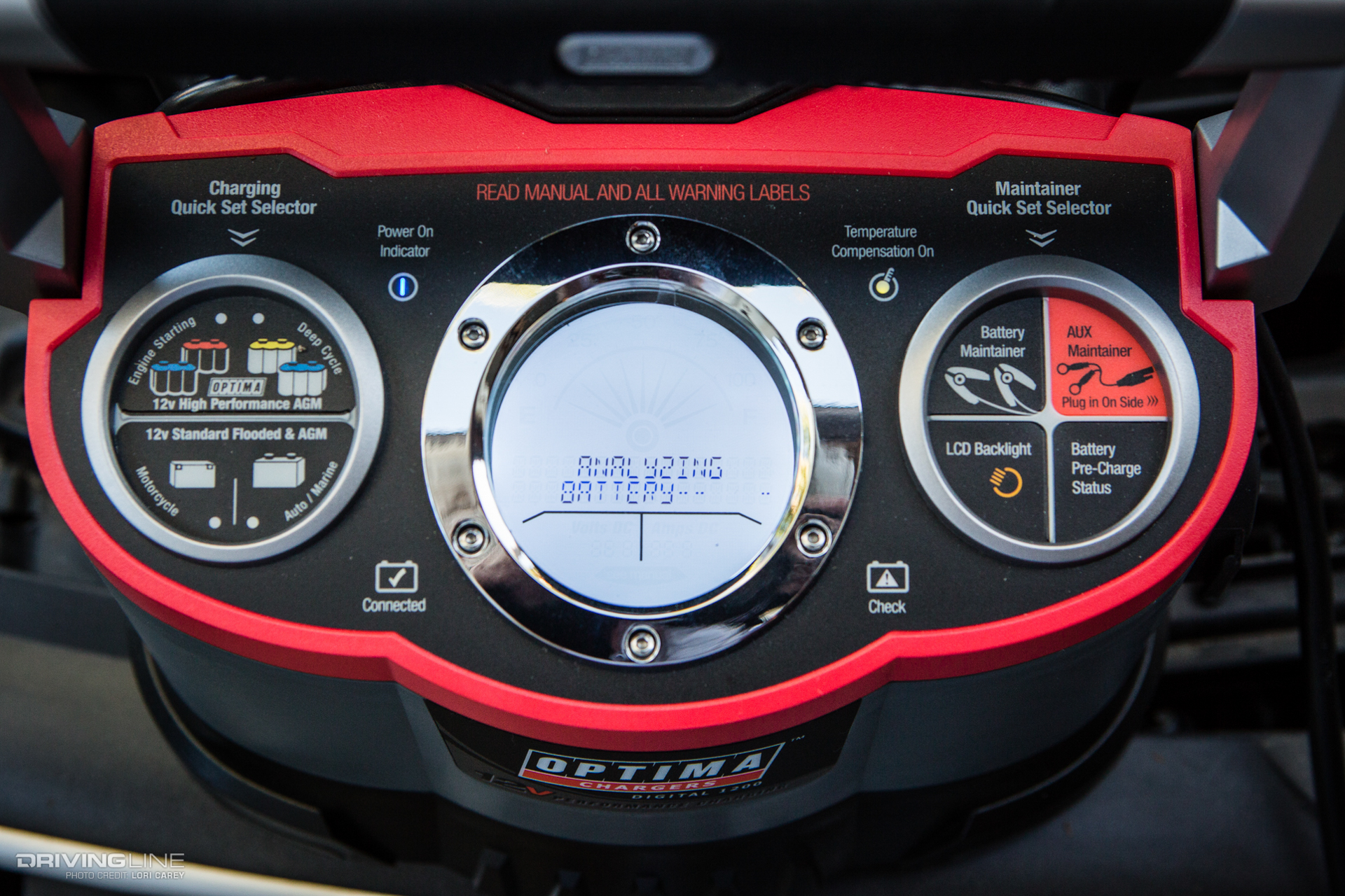 Optima Digital 1200 Battery Charger analyzing