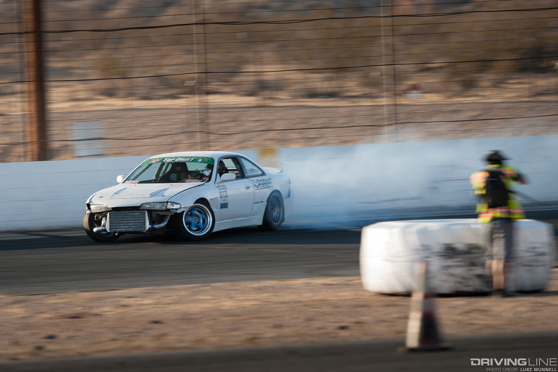 Calvin Cheung in the bumper-killing Megan Racing S14