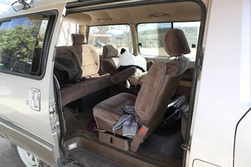4x4 Toyota Van interior