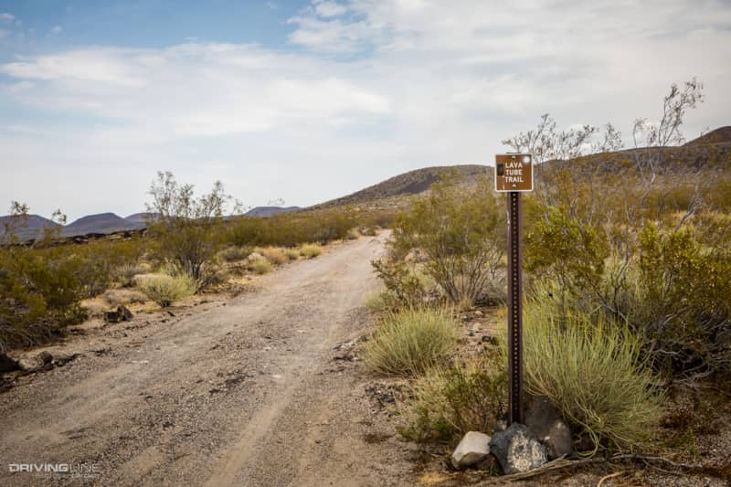 Lava Tube Trail sign