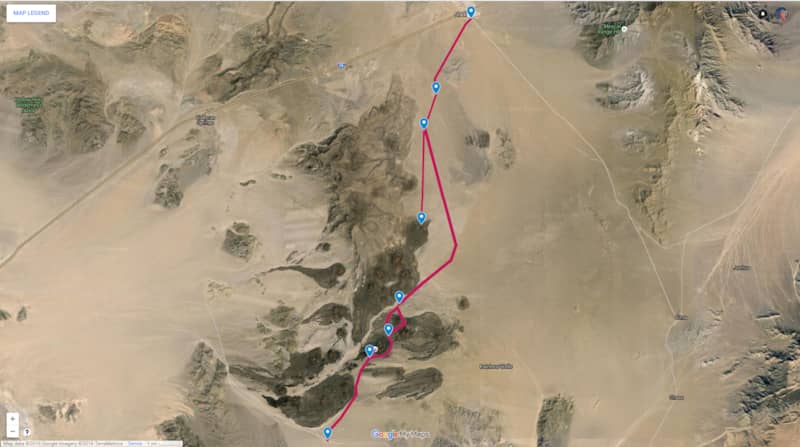 Aiken Mine Trail map