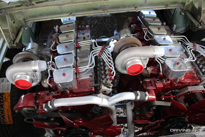 dual Cummins engine