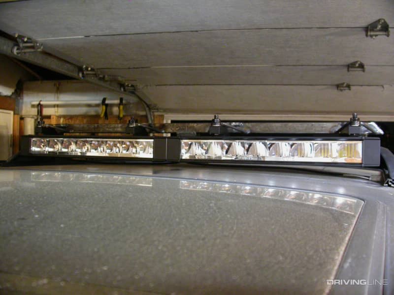 fitting the PIAA LED lightbar on the 4Runner roof rack