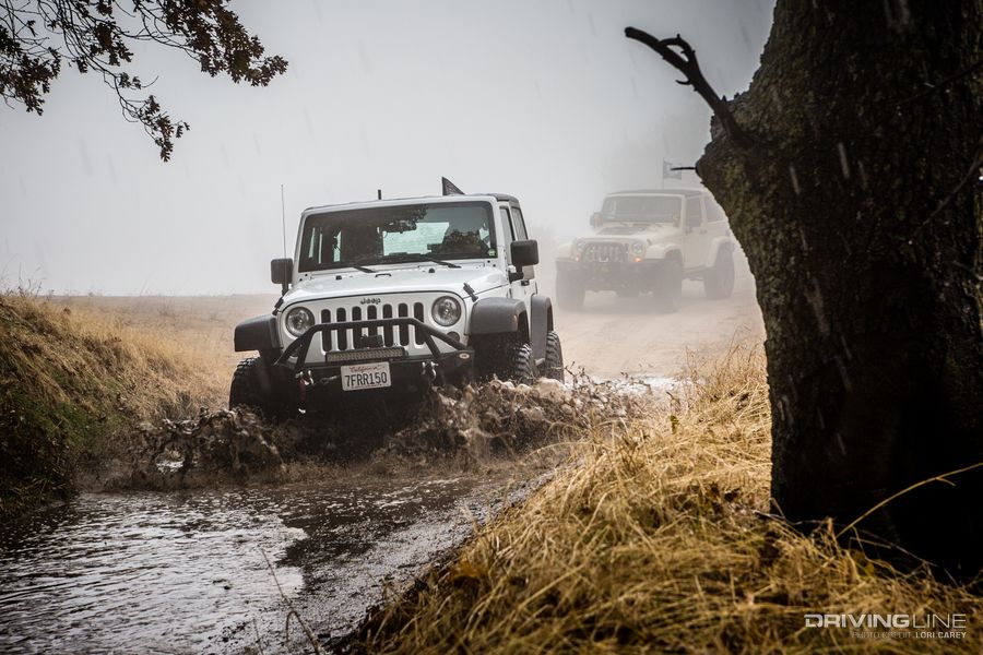 Muddy Jeep Wrangler