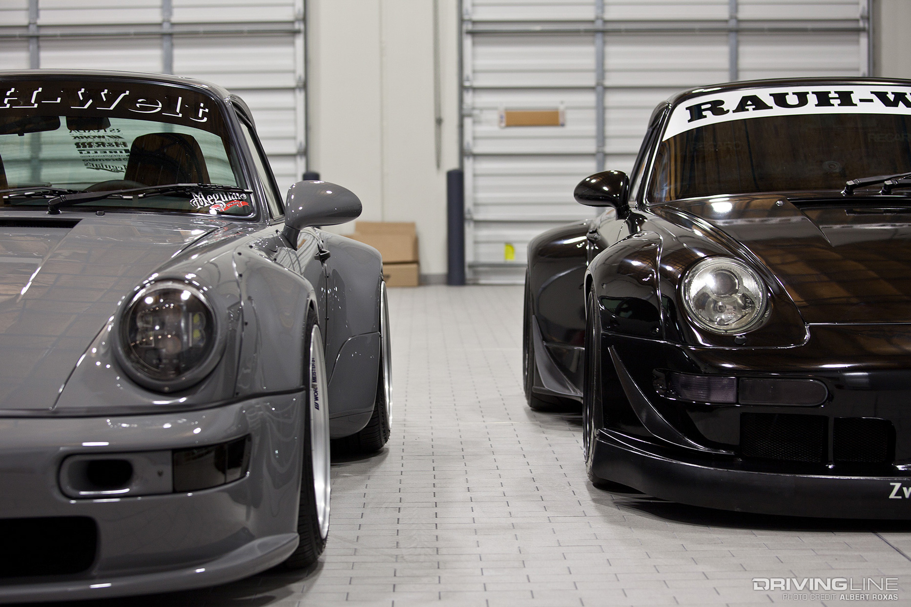 RWB shop two porsches